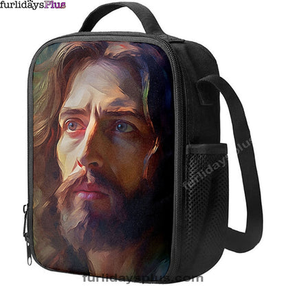 Jesus Portrait Lunchbag, Jesus Lunch Bag, Christian Lunch Bag