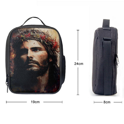 Jesus Portrait Lunchbag, Jesus Lunch Bag, Christian Lunch Bags For Adults