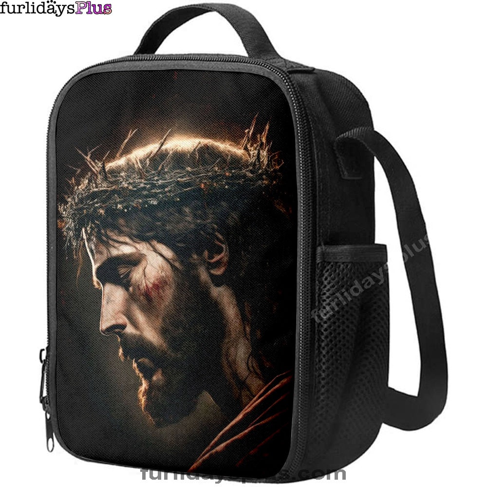Jesus Portrait Lunchbag, Jesus Lunch Bag, Christian Lunchbag