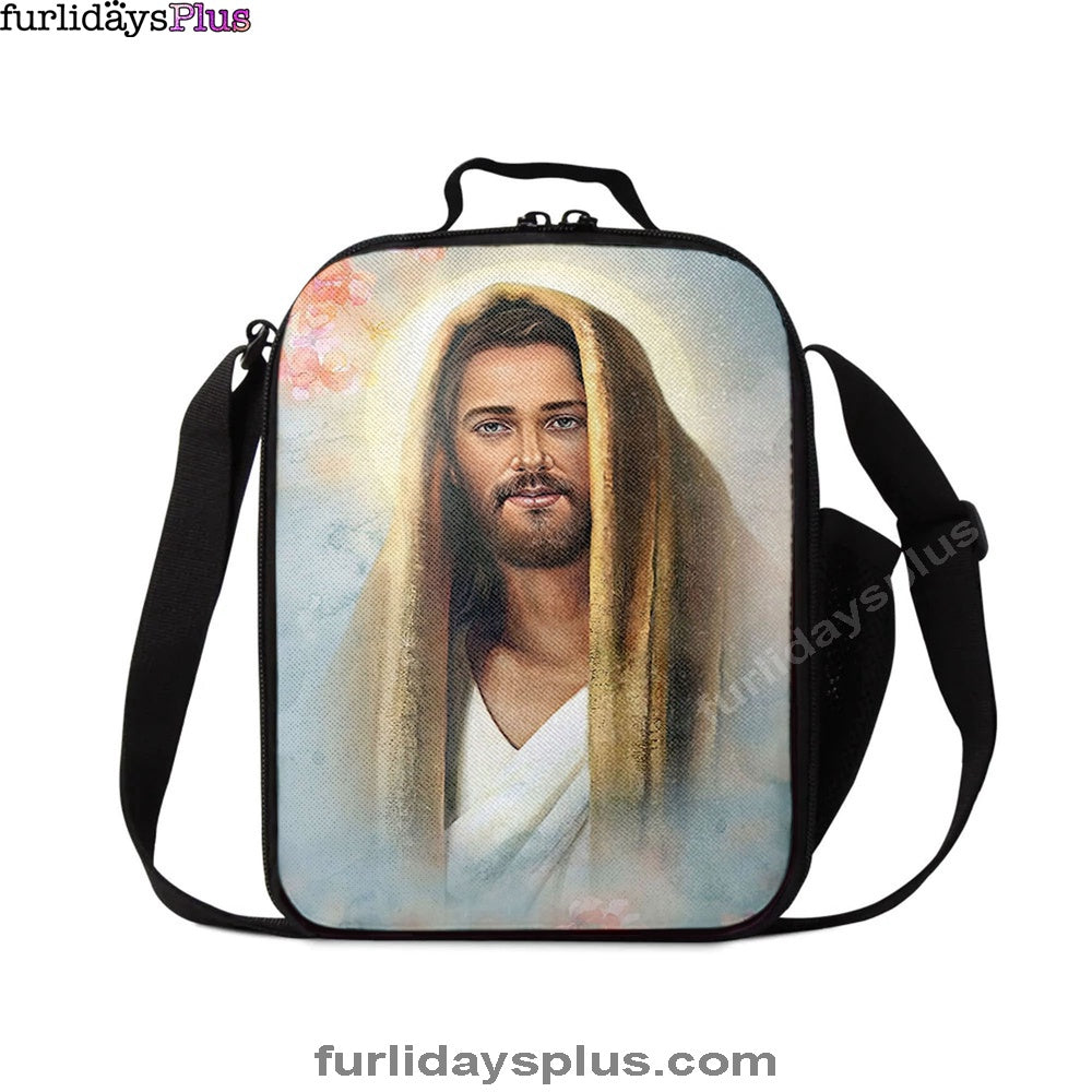 Jesus Portrait Lunchbag, Jesus Lunch Bag, Jesus Art, Christian Lunchbag
