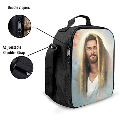 Jesus Portrait Lunchbag, Jesus Lunch Bag, Jesus Art, Christian Lunchbag