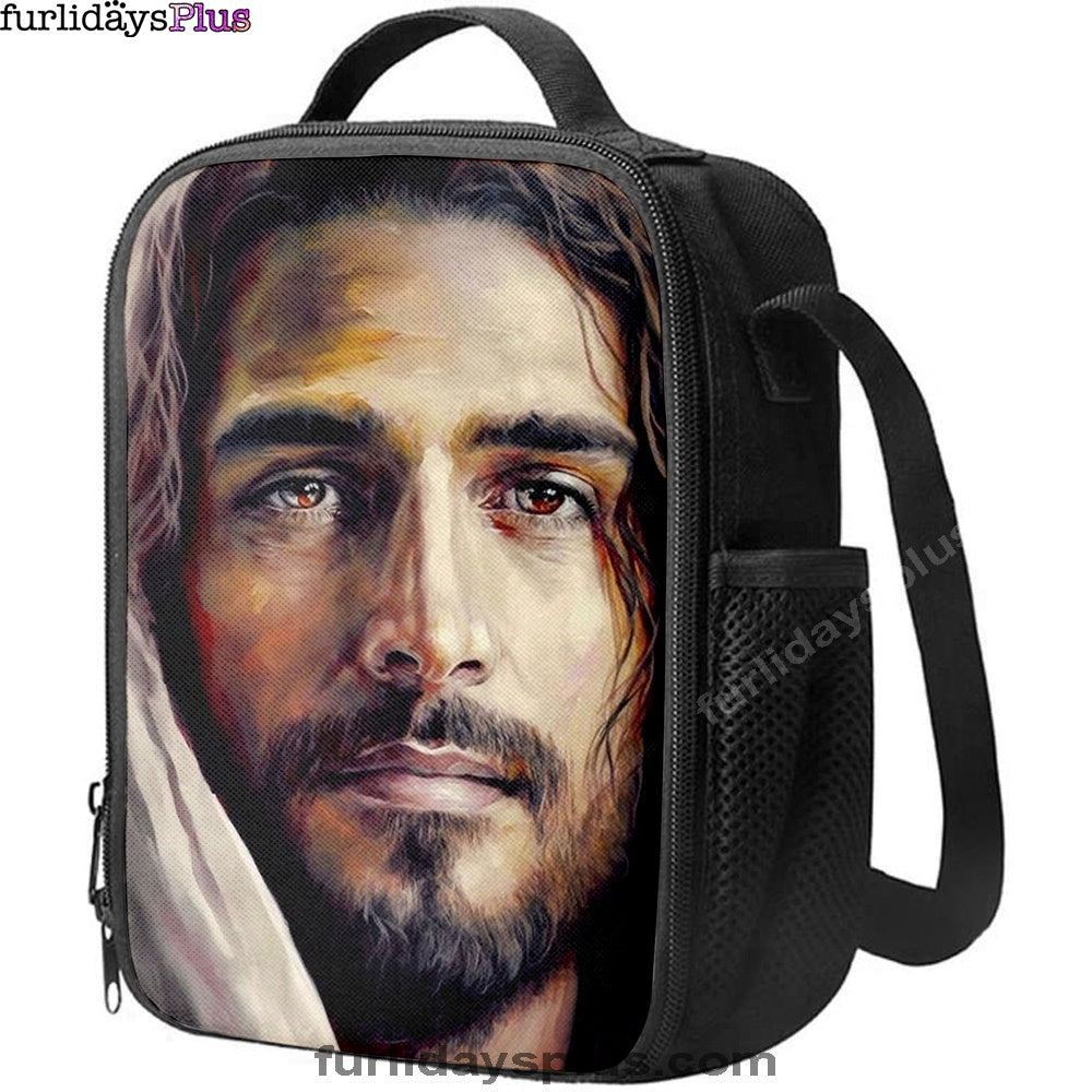 Jesus Portrait Lunchbags, Jesus Lunch Bag, Christian Lunch Bag
