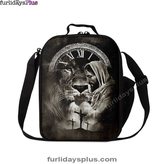Jesus Pray For Healing Lion Of Judah Lunchbag, Bible Verse Lunch Bag, Inspirational Art, Christian Lunchbag