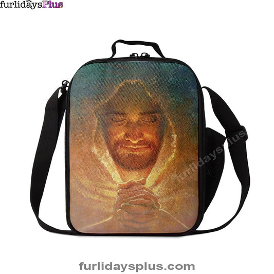 Jesus Pray The Peace Of God Lunchbag, Jesus Christ Lunch Bag, Christian Lunch Bag