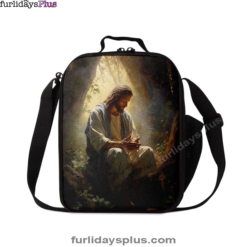 Jesus Praying In The Garden Lunchbag, Jesus Lunch Bag, Christian Lunch Bag