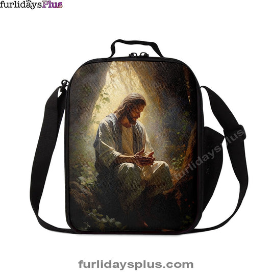 Jesus Praying In The Garden Lunchbag, Jesus Lunch Bag, Christian Lunch Bag