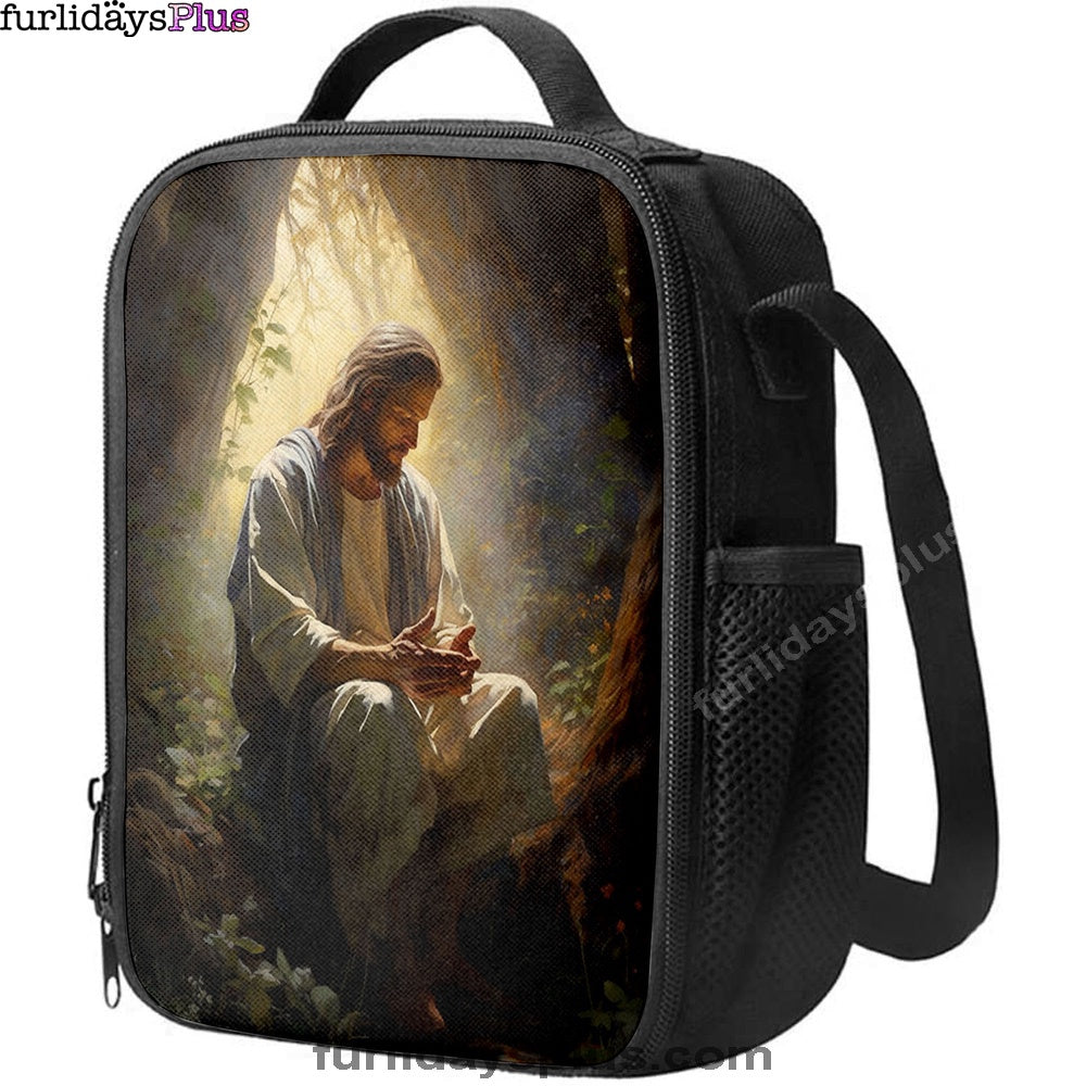 Jesus Praying In The Garden Lunchbag, Jesus Lunch Bag, Christian Lunch Bag