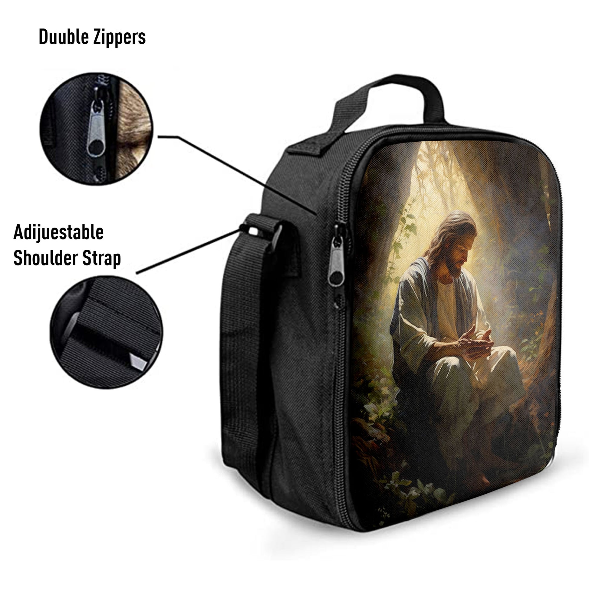 Jesus Praying In The Garden Lunchbag, Jesus Lunch Bag, Christian Lunch Bag