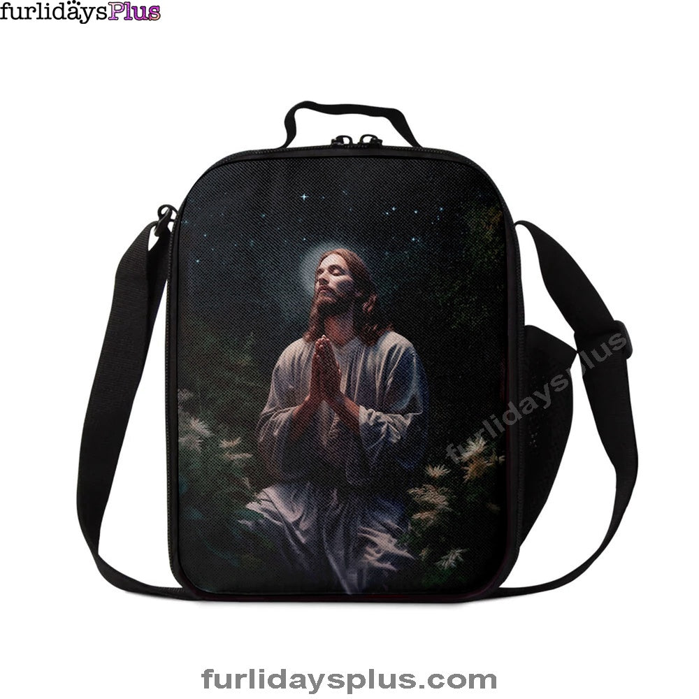 Jesus Prays In The Gethsemane Lunchbag, Jesus Lunch Bag, Christian Lunch Bag