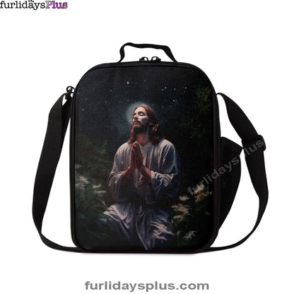 Jesus Prays In The Gethsemane Lunchbag, Jesus Lunch Bag, Christian Lunch Bag