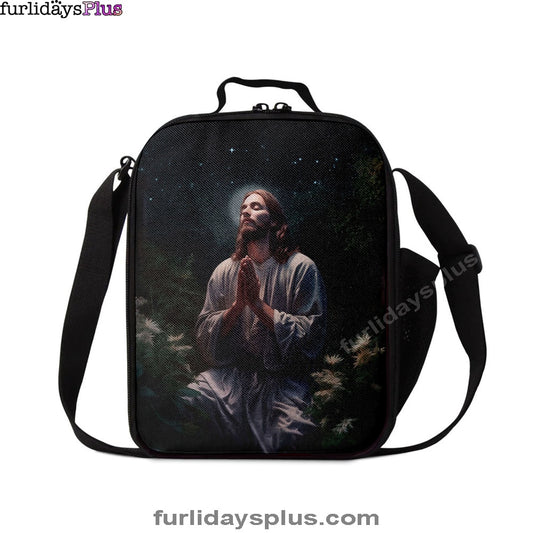 Jesus Prays In The Gethsemane Lunchbag, Jesus Lunch Bag, Christian Lunch Bag