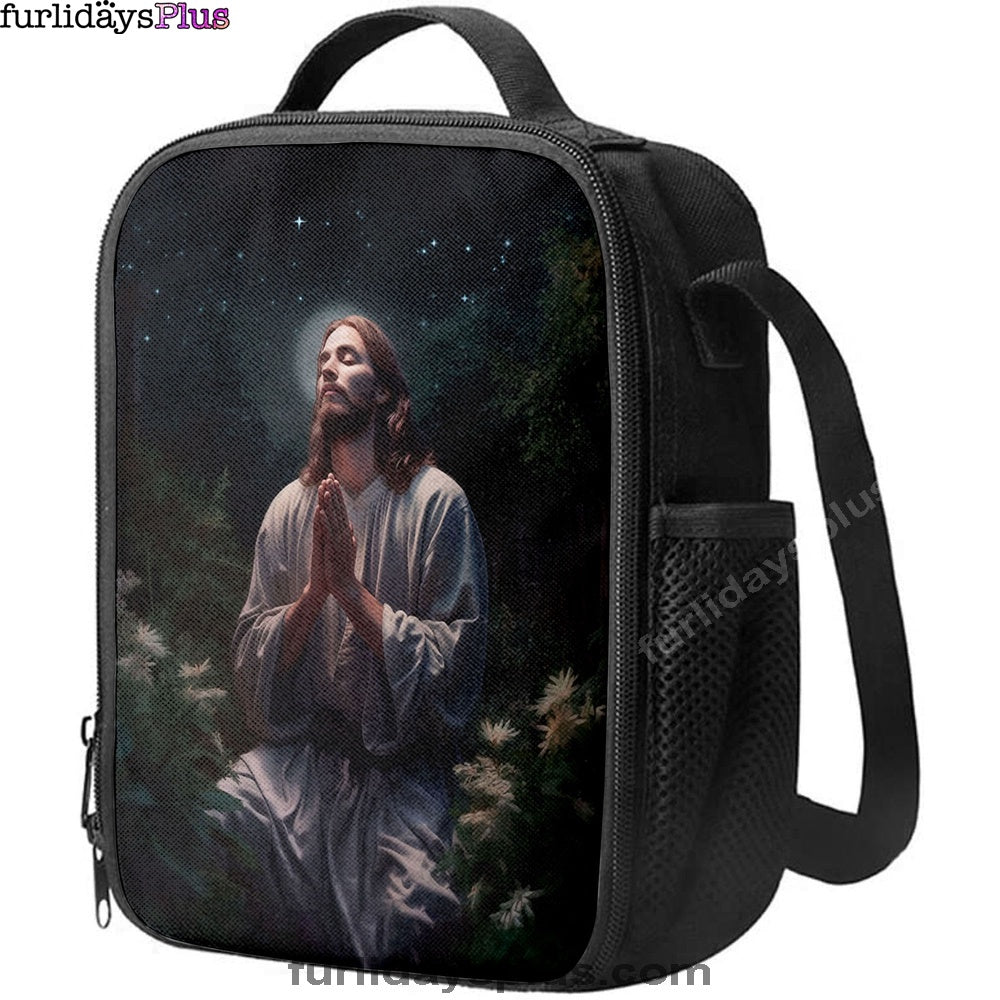 Jesus Prays In The Gethsemane Lunchbag, Jesus Lunch Bag, Christian Lunch Bag