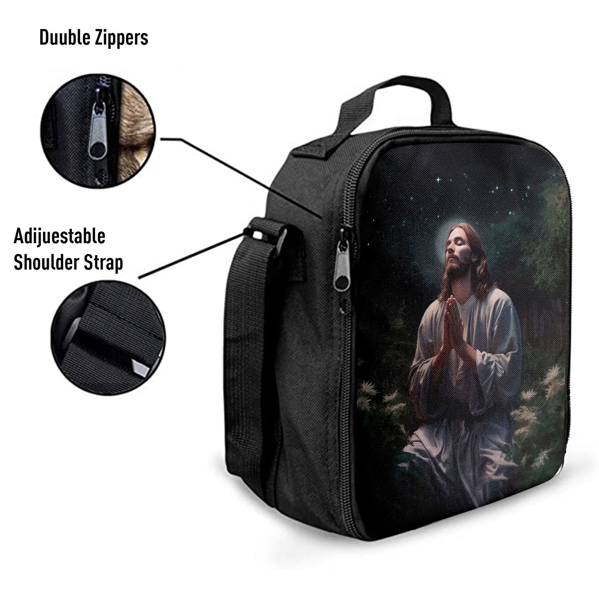 Jesus Prays In The Gethsemane Lunchbag, Jesus Lunch Bag, Christian Lunch Bag