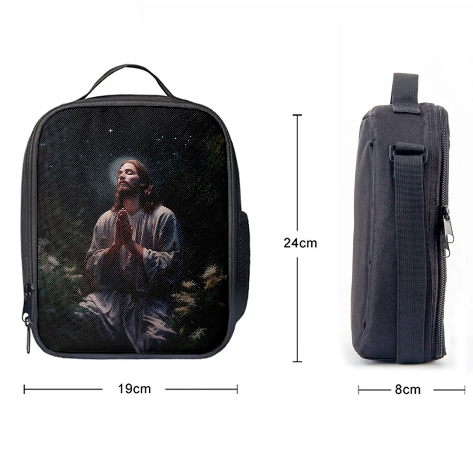 Jesus Prays In The Gethsemane Lunchbag, Jesus Lunch Bag, Christian Lunch Bag