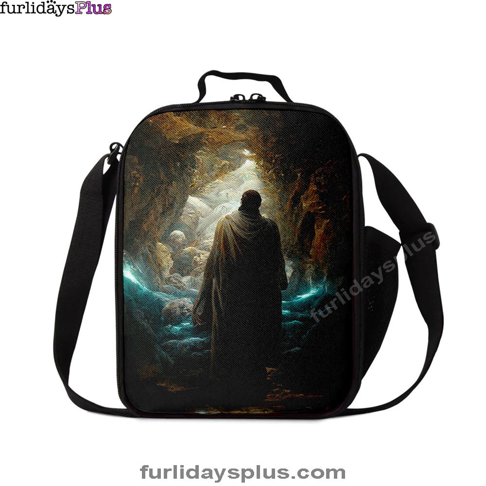 Jesus Rises From The Dead Lunch Bag, Christian Lunchbag, Jesus Lunch Bag