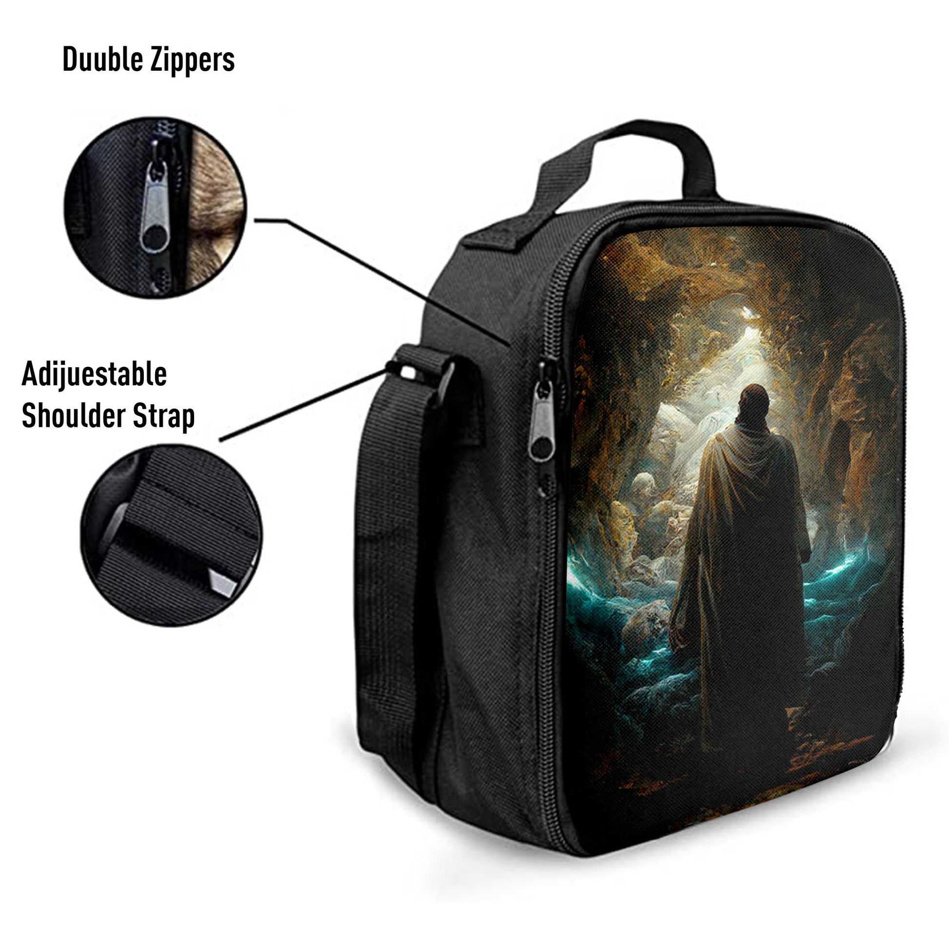 Jesus Rises From The Dead Lunch Bag, Christian Lunchbag, Jesus Lunch Bag