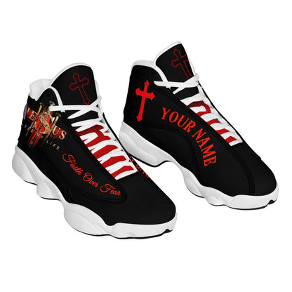 Jesus Saved My Life Customized Jesus Basketball Shoes, Jesus Christ Shoes