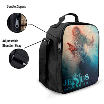 Jesus Saved My Life Hand Of God Christ Lunchbag, Jesus Christ Lunch Bag, Christian Lunch Bag