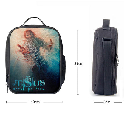 Jesus Saved My Life Hand Of God Christ Lunchbag, Jesus Christ Lunch Bag, Christian Lunch Bag