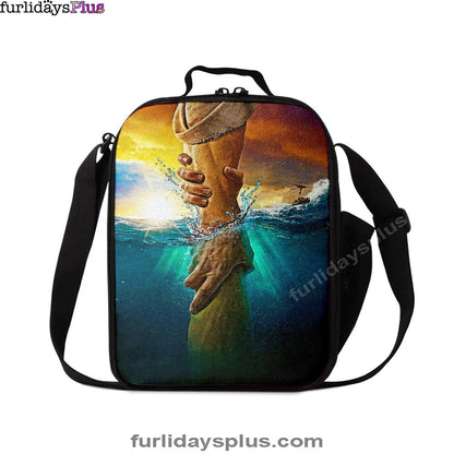 Jesus Saves Peter From Drowning Lunchbag, Jesus Lunch Bag, Christian Lunchbag