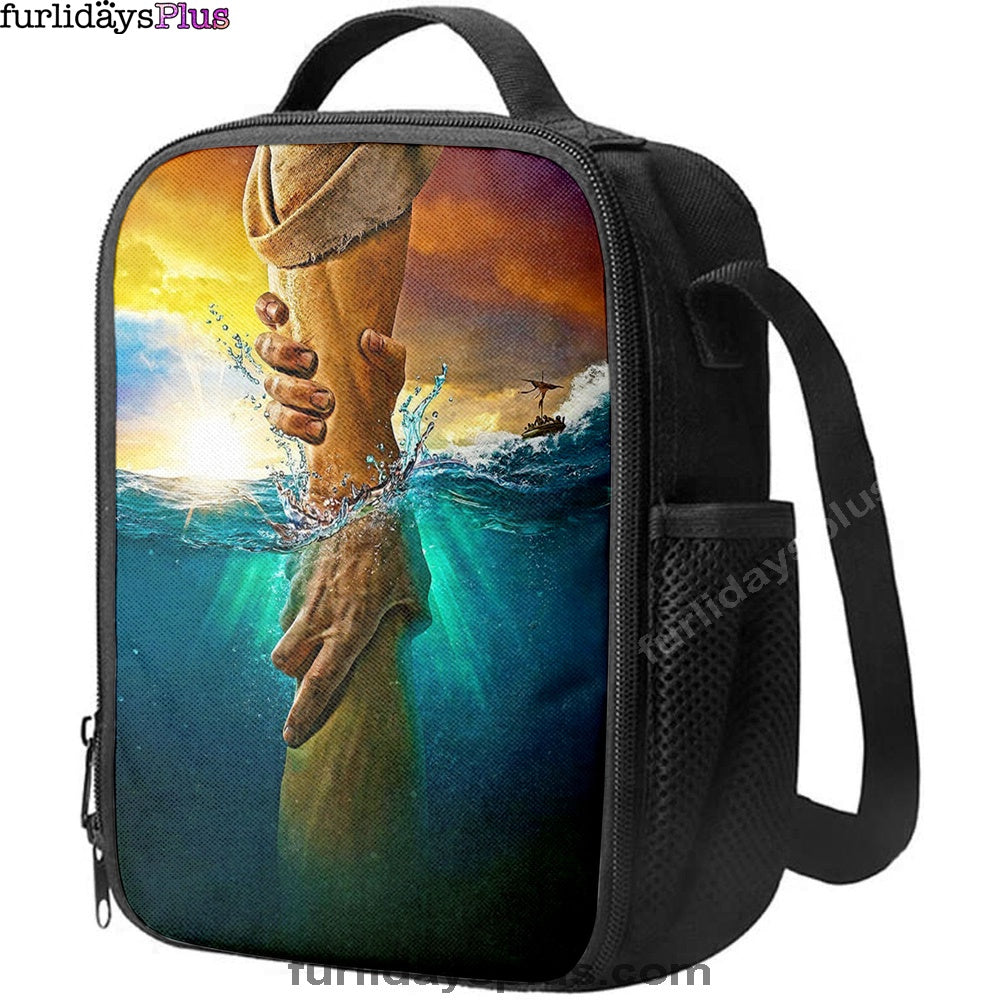 Jesus Saves Peter From Drowning Lunchbag, Jesus Lunch Bag, Christian Lunchbag