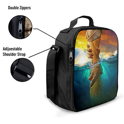 Jesus Saves Peter From Drowning Lunchbag, Jesus Lunch Bag, Christian Lunchbag