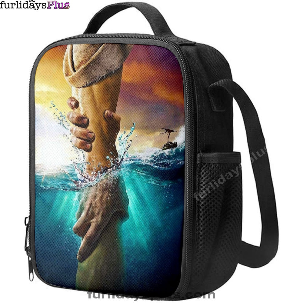 Jesus Saves Peter From Drowning Lunchbag Lunch BagChristian Lunch Bag, Jesus Lunch Bag, Christian Lunchbag