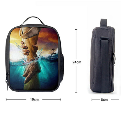 Jesus Saves Peter From Drowning Lunchbag Lunch BagChristian Lunch Bag, Jesus Lunch Bag, Christian Lunchbag