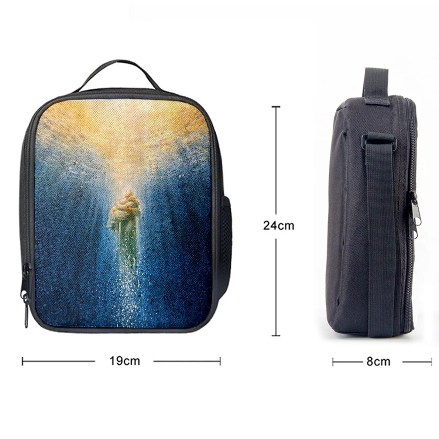 Jesus Saving Me Beach Water Lunchbag, Jesus Christ Lunch Bag, Christian Lunch Bag