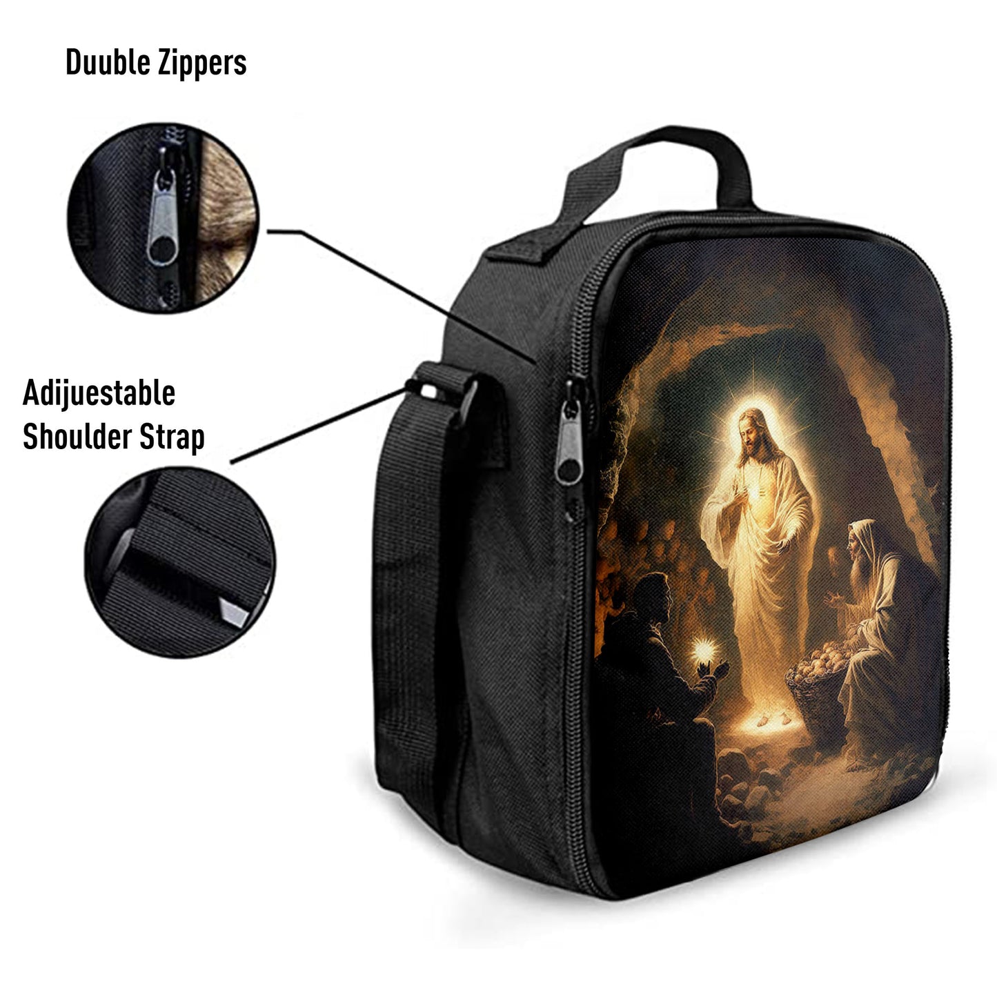 Jesus Spiritual Lunchbag, Religious Lunch Bag, Christian Lunch Bag