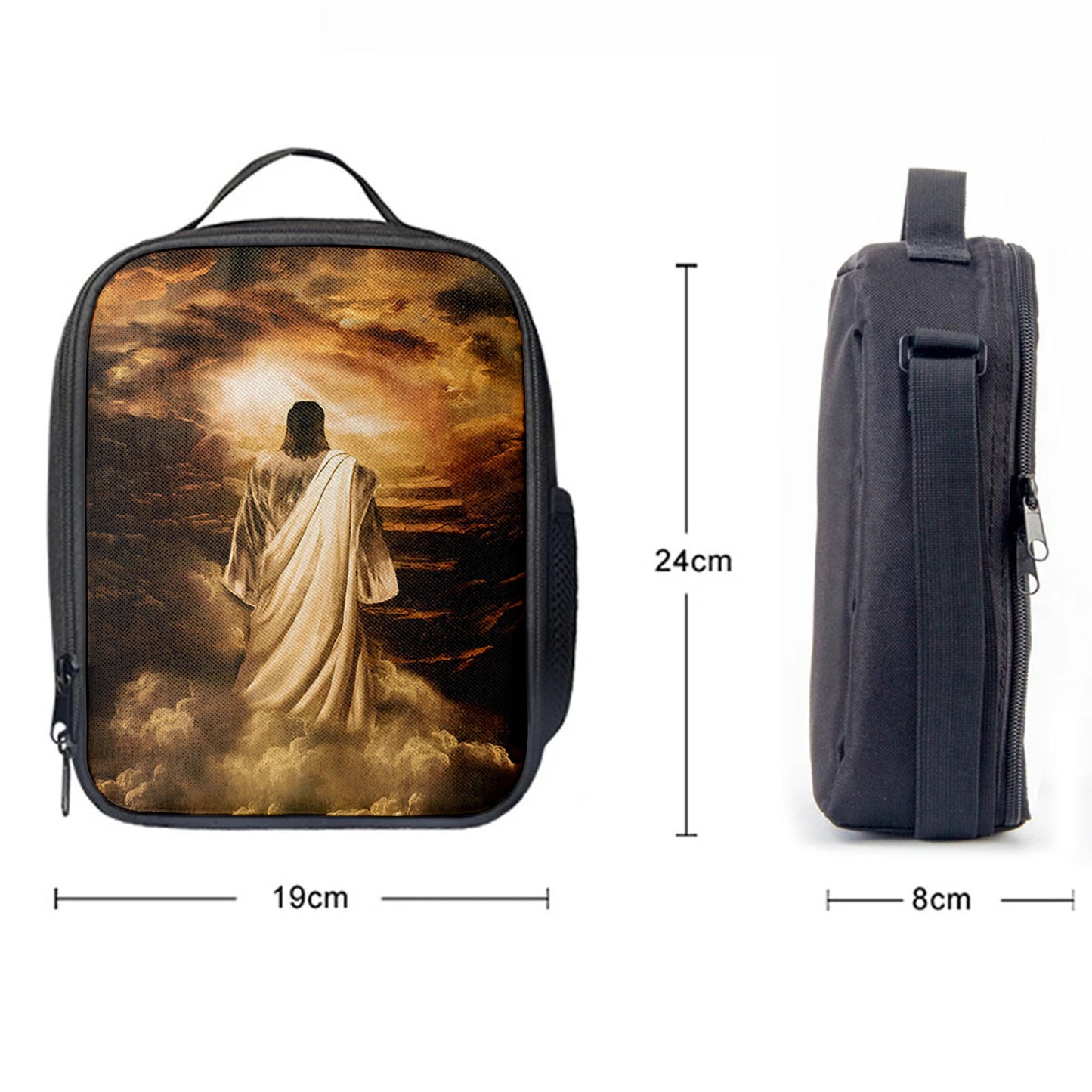 Jesus Stairway To Heaven Lunchbag, Jesus Portrait Lunchbag, Christian Lunchbag