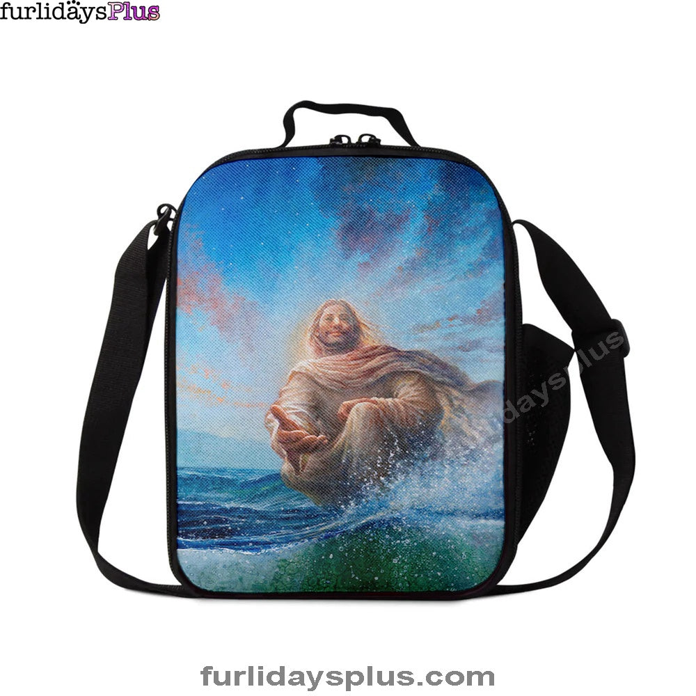 Jesus Stretched Out His Hand Lunchbag, God Of Wonders Lunch Bag, Christian Lunchbag
