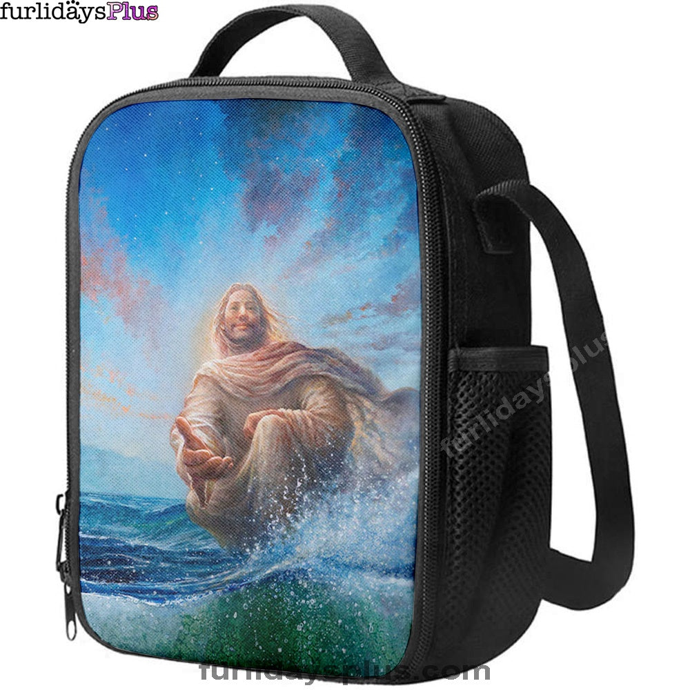 Jesus Stretched Out His Hand Lunchbag, God Of Wonders Lunch Bag, Christian Lunchbag