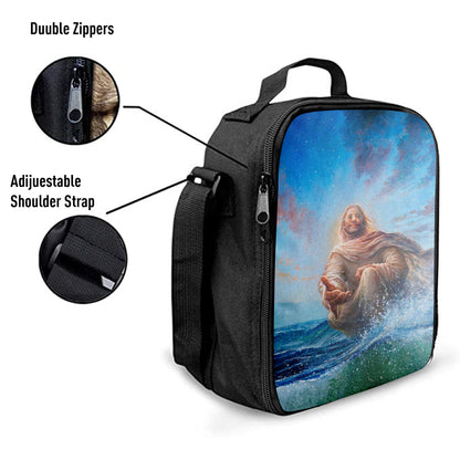 Jesus Stretched Out His Hand Lunchbag, God Of Wonders Lunch Bag, Christian Lunchbag
