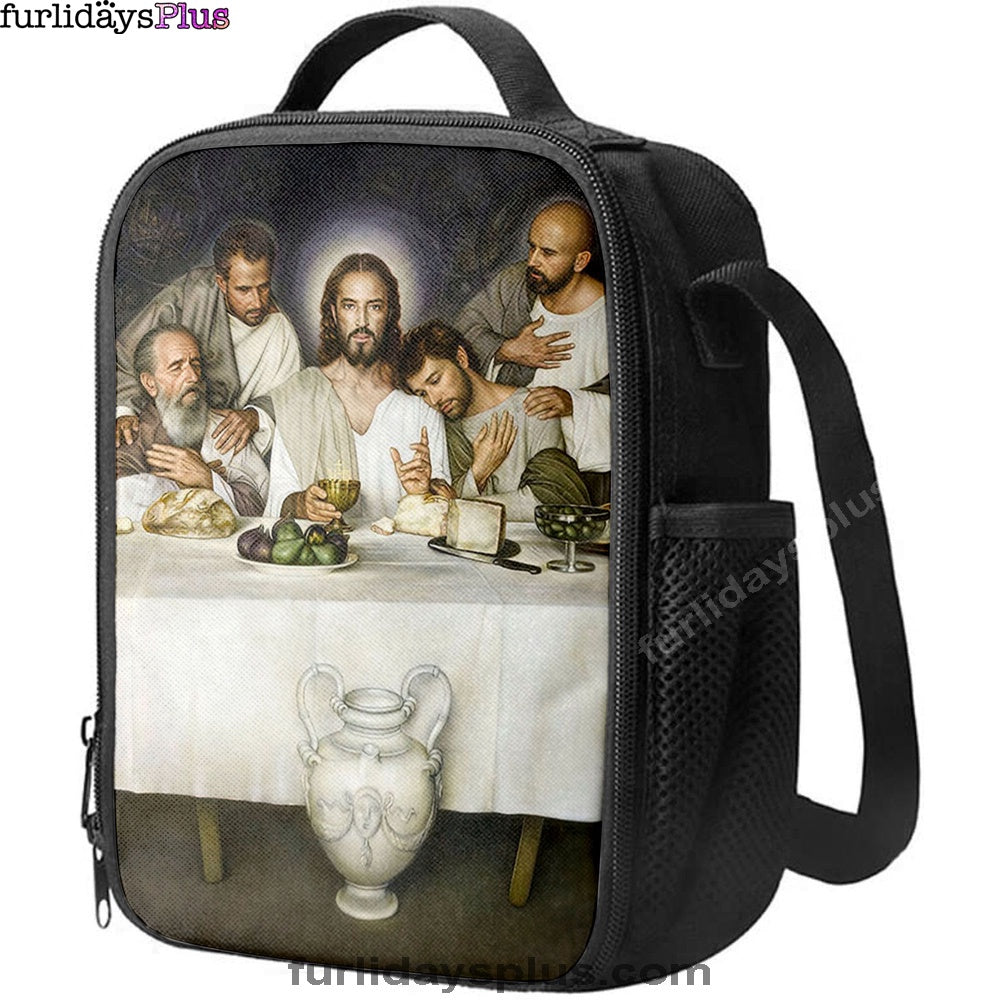 Jesus The Last Supper Lunch Bag, Jesus Lunch Bag, Jesus Art, Christian Lunchbag