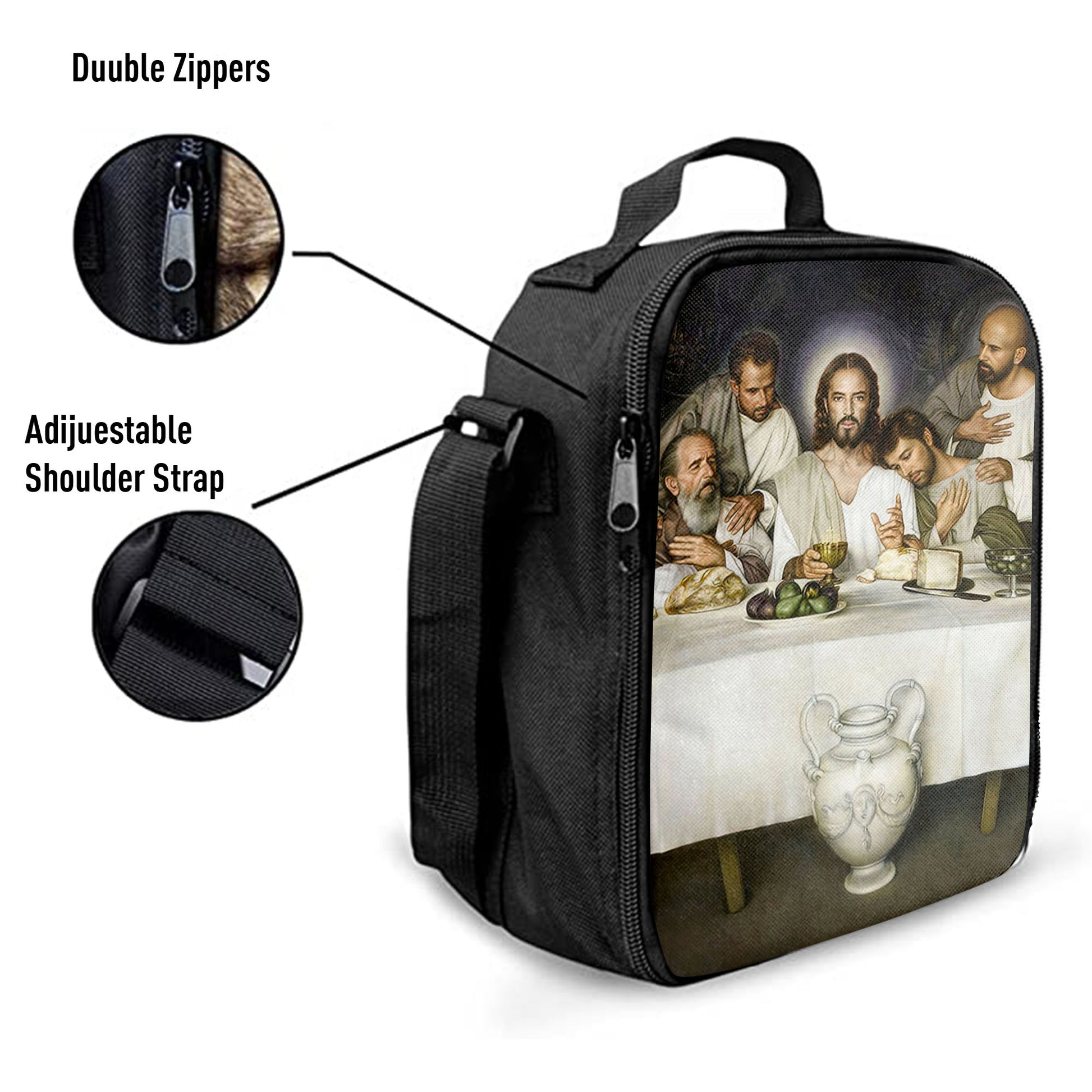 Jesus The Last Supper Lunch Bag, Jesus Lunch Bag, Jesus Art, Christian Lunchbag