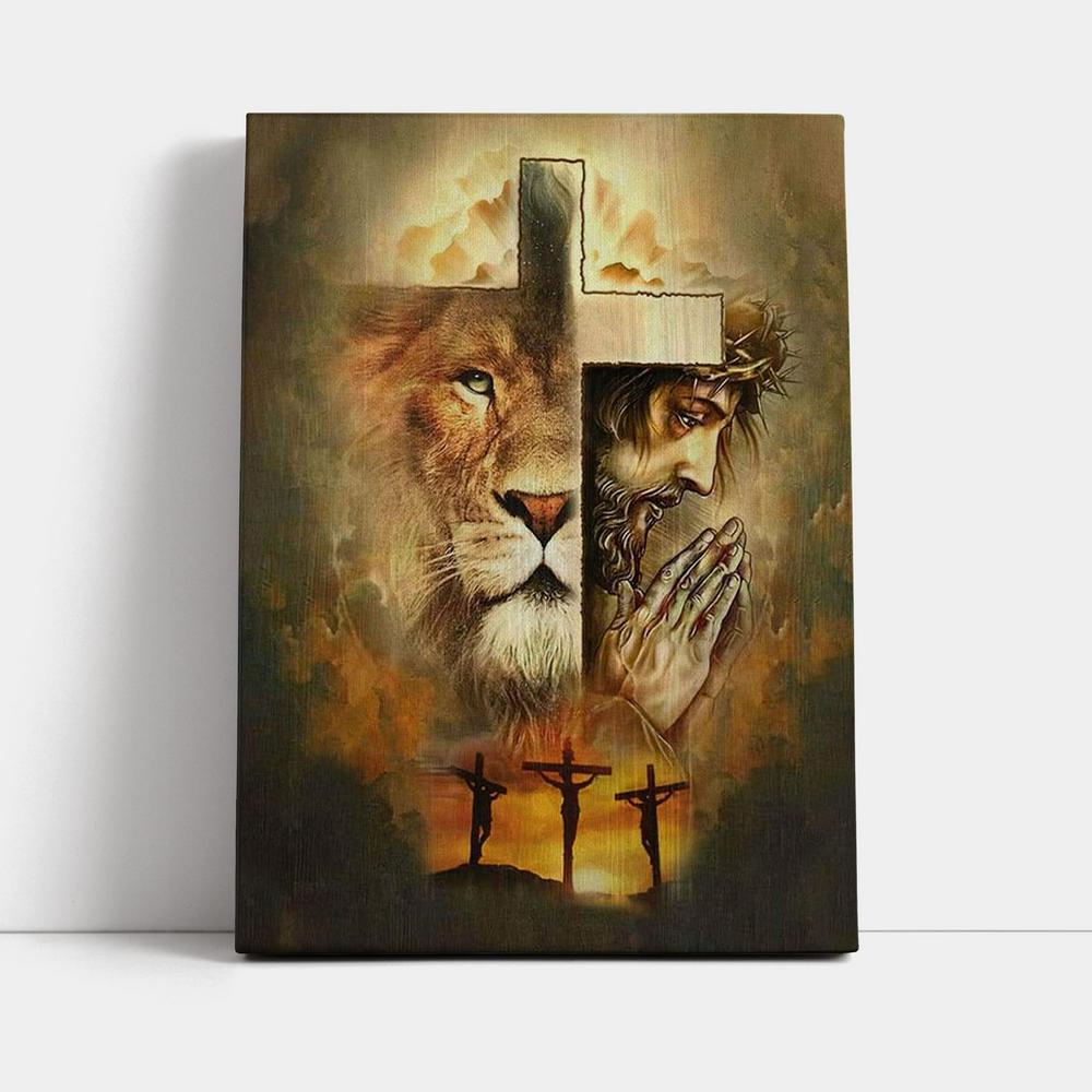 Jesus The Lion Of Judah Canvas Prints - Bible Verse Wall Decor - Jesus Wall Art Home Decor