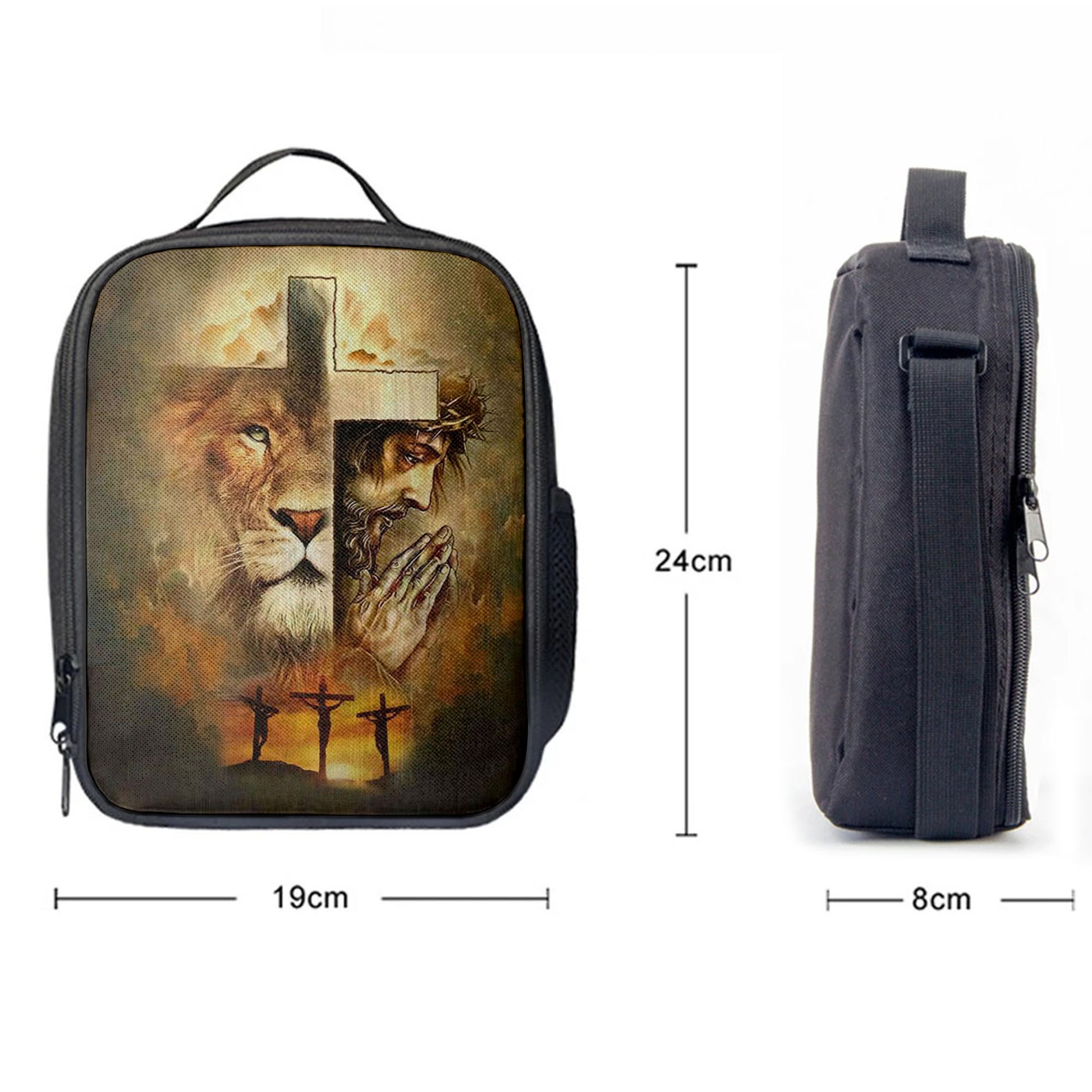 Jesus The Lion Of Judah Lunchbag, Bible Verse Lunch Bag, Scripture Lunchbag