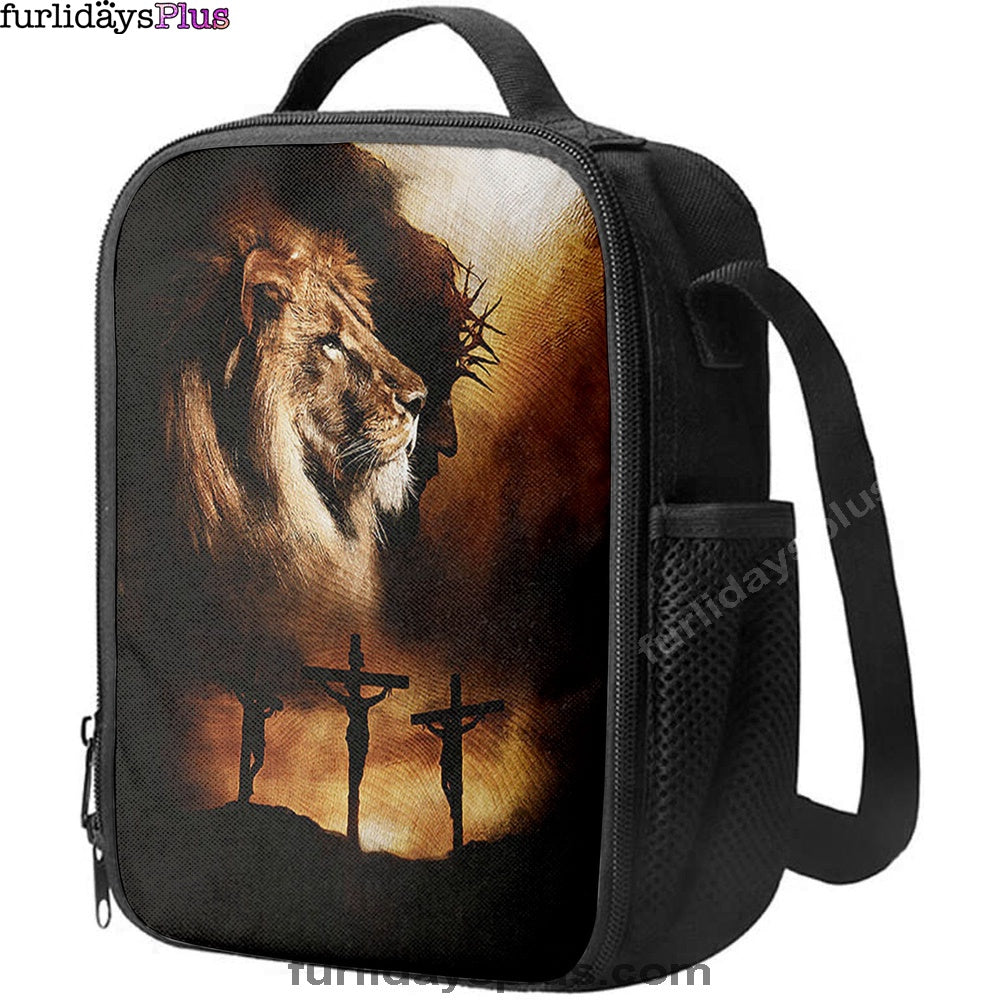 Jesus The Lion Of Judah Lunchbag, Jesus On The Cross Lunchbag, Christian Lunchbag, Religious Lunchbag