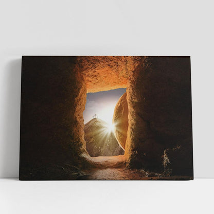 Jesus Tomb Canvas Pictures, Faith Art, Christian Gifts Canvas Wall Art Decor