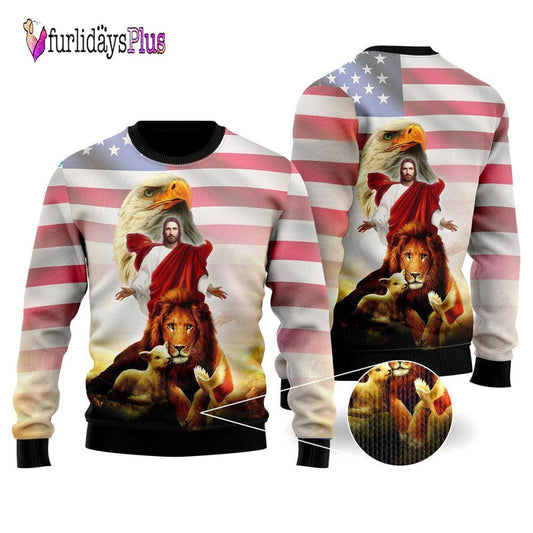 Jesus Ugly Christmas Sweater For Men & Women Adult, Christian Sweater, God Gift, Gift For Christian, Jesus Winter Fashion