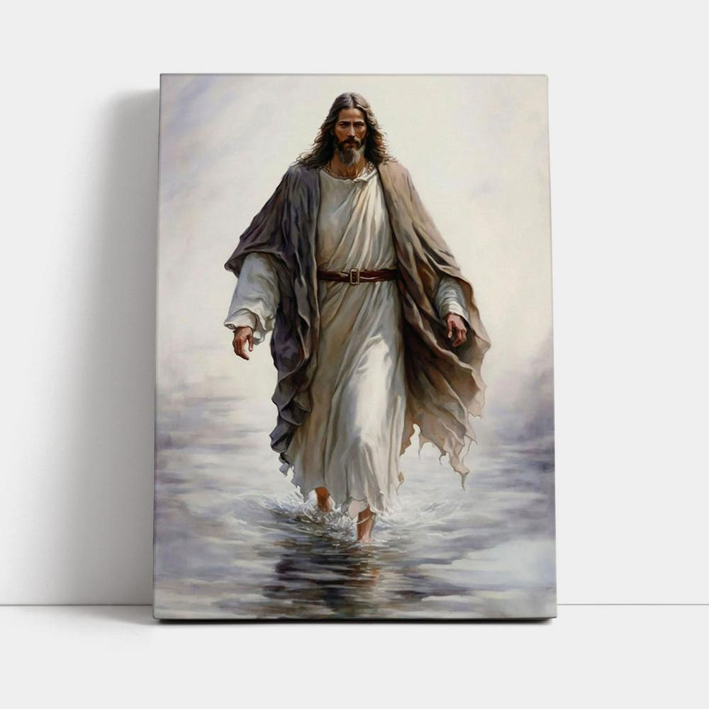 Jesus Walk On Water Canvas Pictures - Jesus Art Prints - Jesus Art - Christian Home Decor