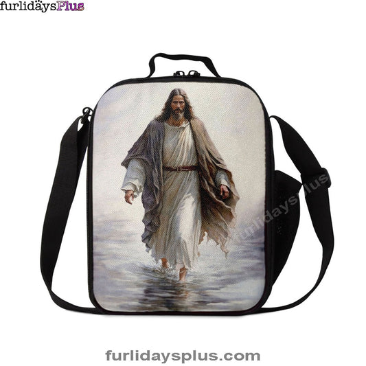 Jesus Walk On Water Lunch Bag, Jesus Lunch Bag, Jesus Art, Christian Lunchbag