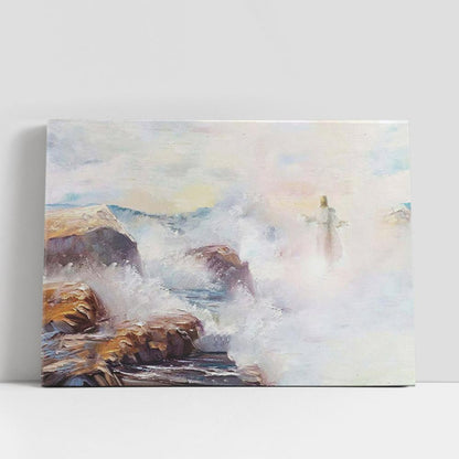 Jesus Walking On Water Canvas Prints, Christian Gifts Wall Art, Christian Gifts Home Decor