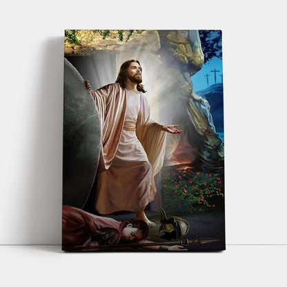 Jesus Walking Out Of Tomb Canvas Pictures - Jesus Art Prints - Jesus Art - Christian Home Decor