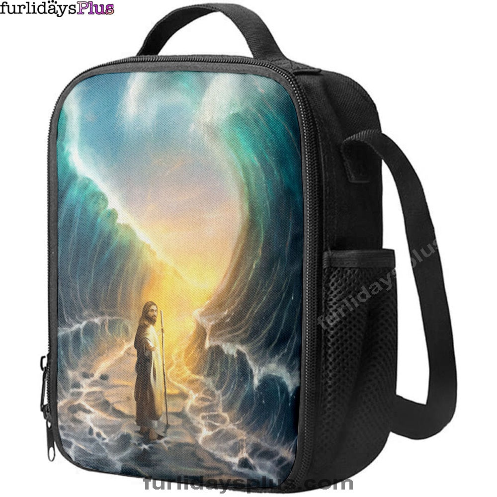 Jesus Walks On Water Lunchbag, God Will Make A Way For You Lunchbag, Jesus Christ Lunch Bag, Christian Lunch Bag