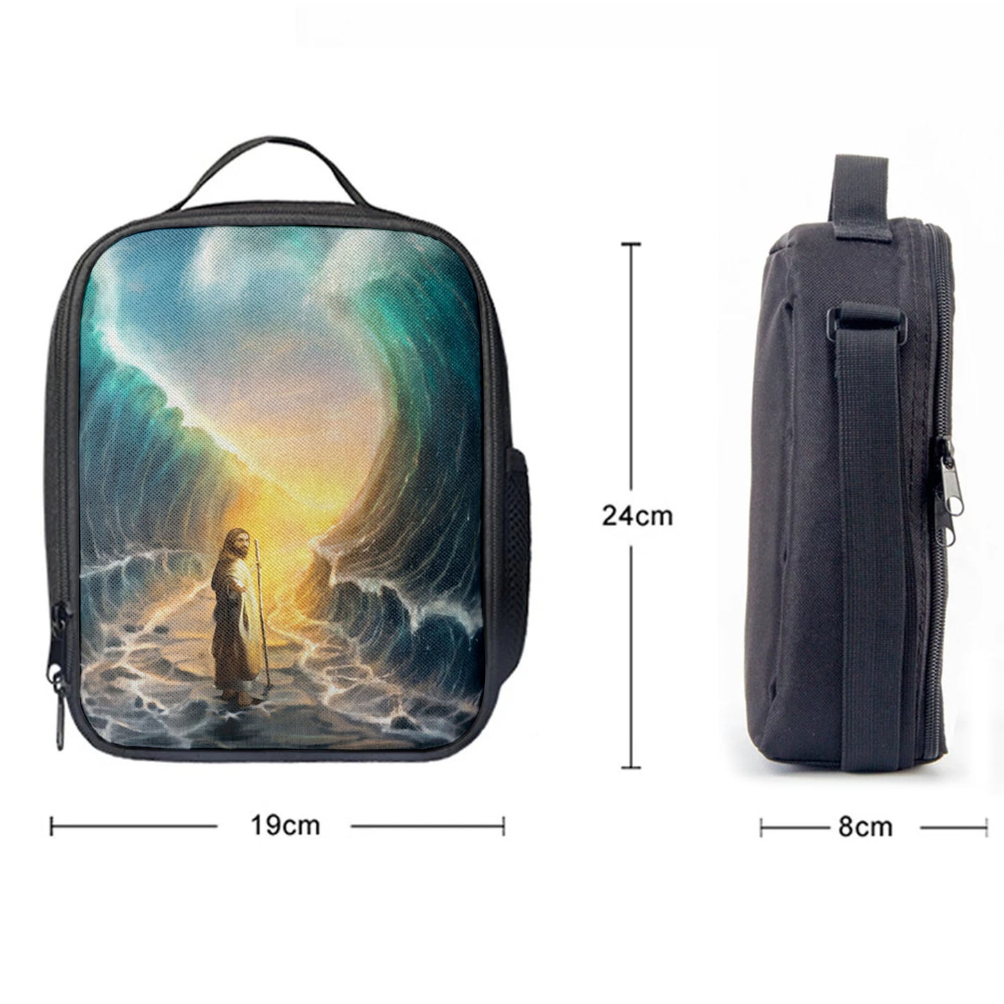 Jesus Walks On Water Lunchbag, God Will Make A Way For You Lunchbag, Jesus Christ Lunch Bag, Christian Lunch Bag