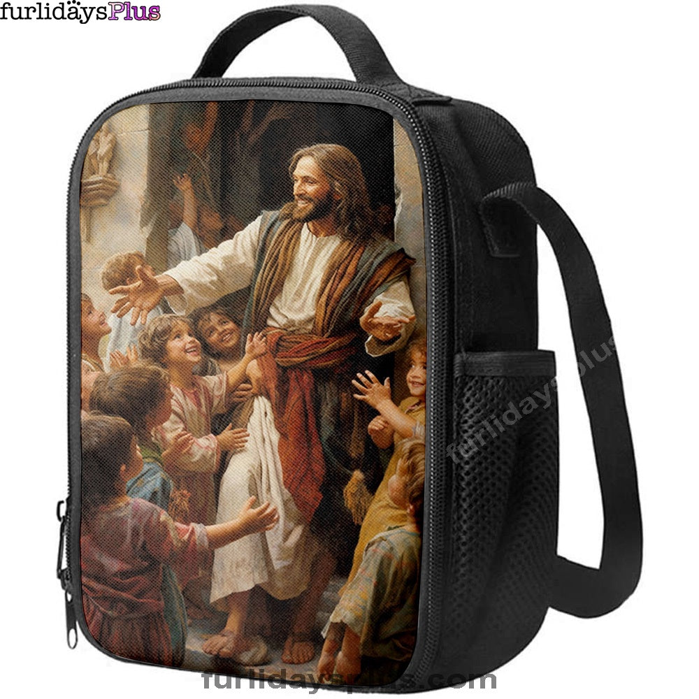 Jesus Was Surrounded By Children Lunchbag, Jesus Lunch Bag, Christian Lunch Bag