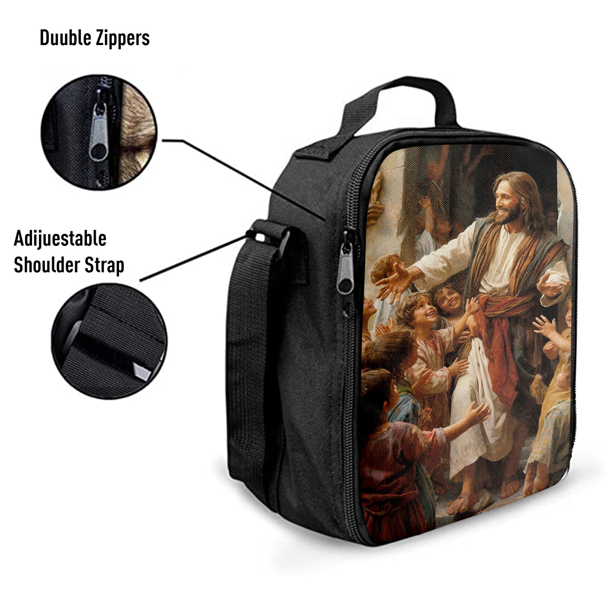 Jesus Was Surrounded By Children Lunchbag, Jesus Lunch Bag, Christian Lunch Bag
