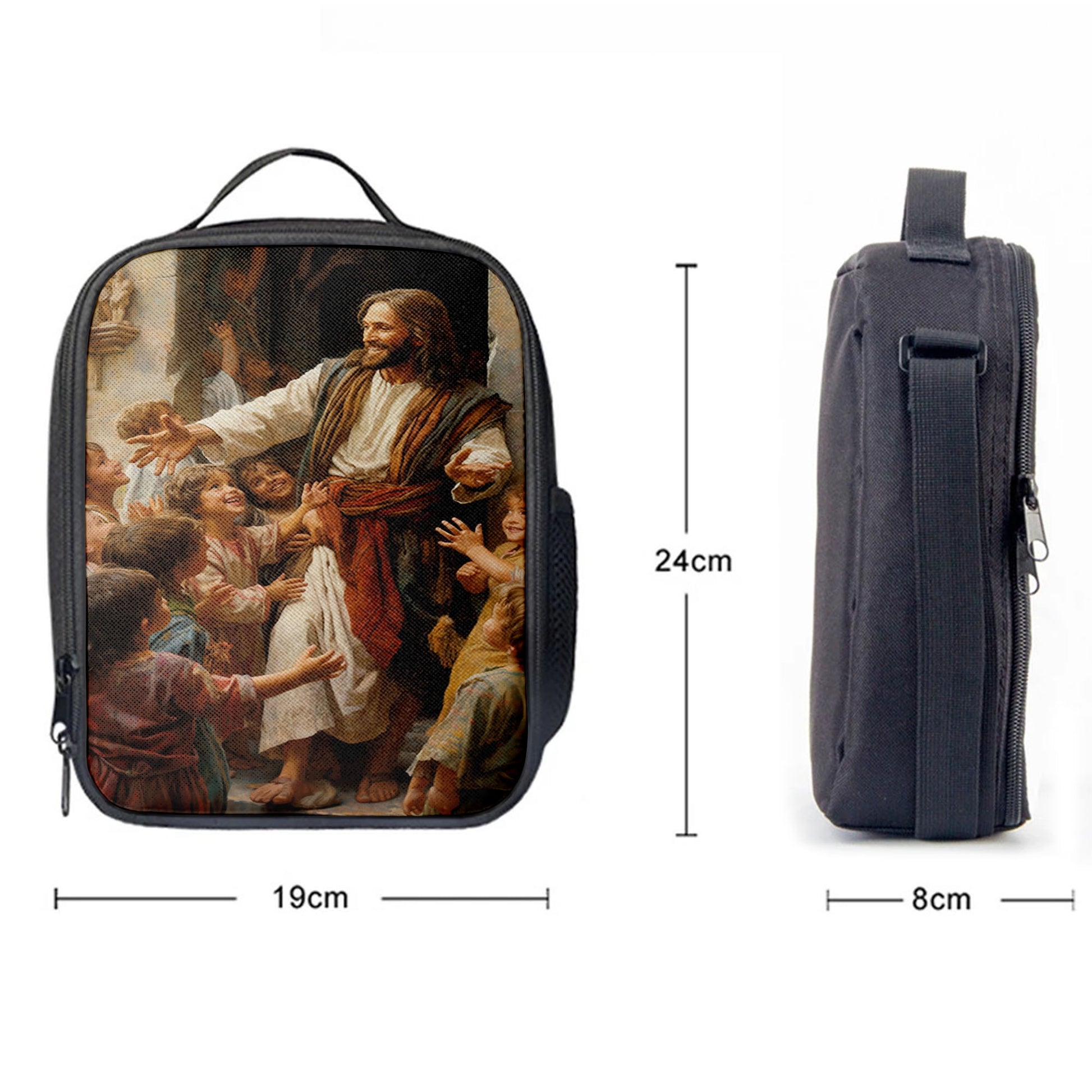 Jesus Was Surrounded By Children Lunchbag, Jesus Lunch Bag, Christian Lunch Bag